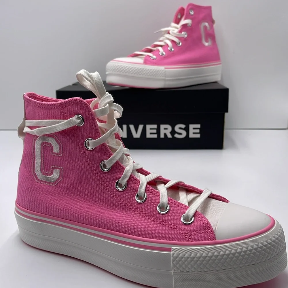 Converse WMNS A07141C CTAS LIFT HI OOPS PINK/OOPS PINK Platforms Sneakers